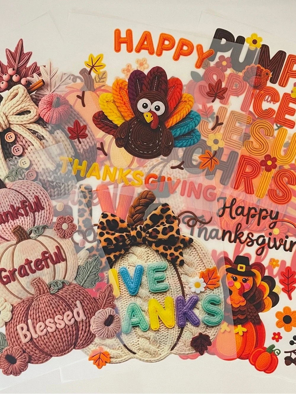 New Lot 30 Thanksgiving Fall Iron On Transfers DIY T-Shirts